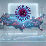 Influenza A H3N2 subclade K virus electron microscope image showing 2025 flu variant"