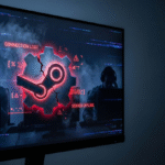 Steam down error screen showing E502 Bad Gateway during December 2025 outage