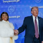 Nicki Minaj speaking at public event amid Trump accounts controversy