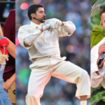 Bad Bunny performing at Super Bowl LX halftime show