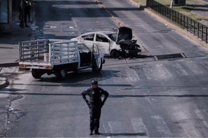 Burning vehicles Jalisco Mexico February 22 2026 El Mencho cartel retaliation