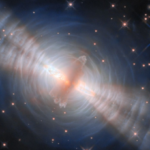 Hubble Space Telescope image of the Egg Nebula showing bipolar outflows