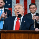 President Donald Trump delivering 2026 State of the Union address House Chamber US Capitol February 24