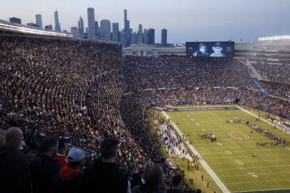 Soldier Field Chicago Bears home stadium lakefront Chicago skyline