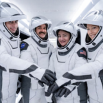 SpaceX Falcon 9 launching Crew-12 mission