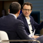 Anthropic CEO Dario Amodei speaking at conference amid Pentagon AI deal negotiations March 2026