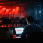 Oracle layoffs empty office desks corporate tech environment