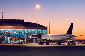 US airports flight disruptions 2026 crowded terminal passengers stranded