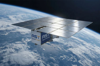 AST SpaceMobile stock satellite network in orbit