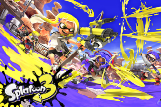 Splatoon Raiders Switch 2 key art with Deep Cut characters