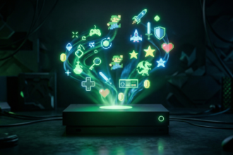 Xbox news store interface showing classic games