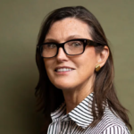 Cathie Wood discussing AI and crypto investments