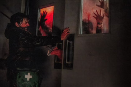Resident Evil 2026 movie eerie forest scene