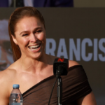 Ronda Rousey vs Gina Carano Netflix press conference Intuit Dome May 2026