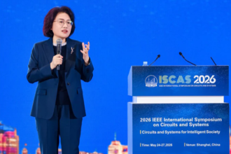 Huawei chip breakthrough 2026 He Tingbo IEEE ISCAS keynote Shanghai Tau Scaling Law