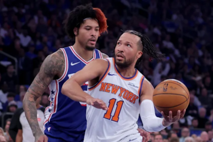 76ers vs Knicks Game 1 2026 Jalen Brunson 35 points playoff