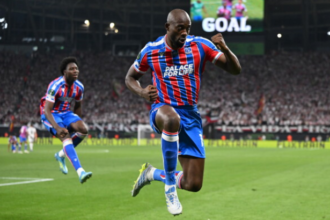 Crystal Palace vs Rayo Vallecano Conference League 2026 Jean-Philippe Mateta trophy Leipzig