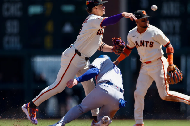 Rafael Devers Giants vs Dodgers home run Dodger Stadium May 11 2026
