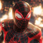 Spider-Man 3 PS6 concept art showing Spider-Man swinging through a futuristic next-generation New York City skyline