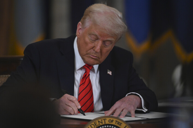 Trump retirement executive order signing ceremony