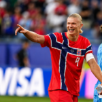 Norway vs Iraq Erling Haaland World Cup debut goal 29 minutes Gillette Stadium 2026