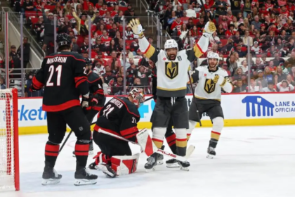 Golden Knights vs Hurricanes Tomas Hertl game-winning goal Stanley Cup Final Game 1 2026