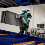 Agility Robotics humanoid robot Digit working on a factory floor