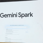Gemini Spark Mac interface showcasing AI-powered productivity tools, task management, writing assistance, and workflow enhancements on a Mac computer.