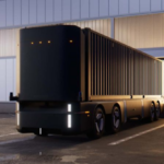 Humble Hauler Freight autonomous truck transporting cargo with AI-powered logistics technology and smart freight management.