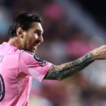 Inter Miami vs Chicago Fire: Lionel Messi celebrates after Inter Miami's 3-2 MLS victory