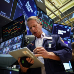 stock market today July 14 2026 S&P 500 Nasdaq Dow decline Iran Hormuz blockade