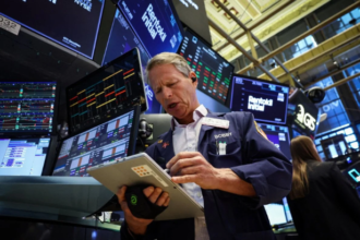 stock market today July 14 2026 S&P 500 Nasdaq Dow decline Iran Hormuz blockade