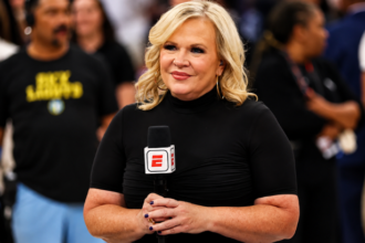Holly Rowe Caitlin Clark Toronto WNBA game emotional moment