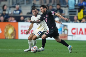 Inter Miami vs Philadelphia as Lionel Messi scores