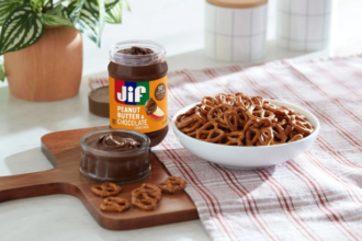 Jif peanut butter branding refresh on new packaging