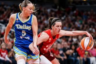 Fever vs Wings Paige Bueckers Caitlin Clark tense moment