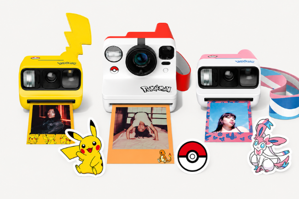 Pokémon cameras featuring Pikachu, Sylveon and Poké Ball designs