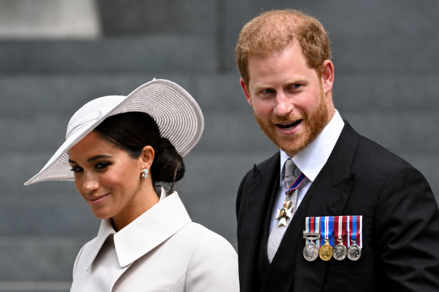 Prince Harry and Meghan during their reported return to Britain