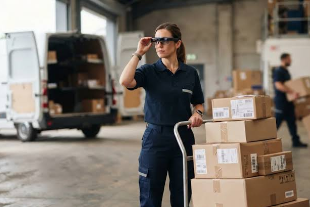 Amazon delivery technology smart glasses for drivers