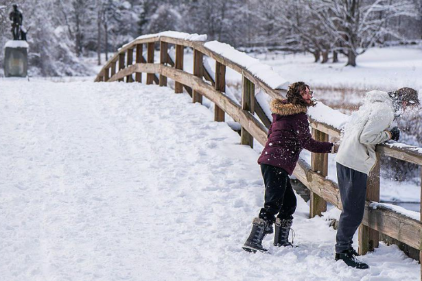 Snow this week falling across Colorado mountain peaks