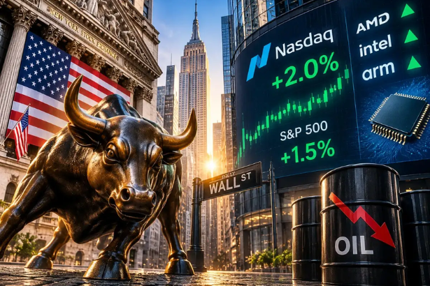 Nasdaq today reaches record close as AI stocks rally