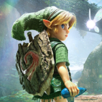 Ocarina of Time remake showing Link exploring modernized Hyrule