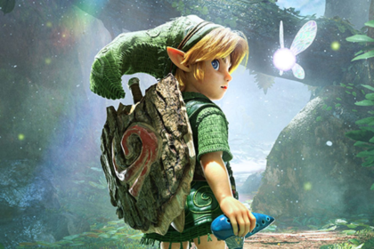 Ocarina of Time remake showing Link exploring modernized Hyrule