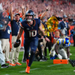 Rams vs Broncos players during Week 3 Sunday Night Football