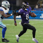 Ravens vs Cowboys during the NFL's first game at Maracanã Stadium