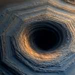 Saturn south pole 10-sided atmospheric wave captured by Hubble