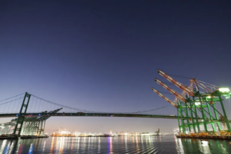 US port fees China ships at American container terminal