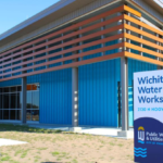 Municipal water pipes and infrastructure representing Wichita's water distribution system.