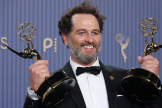 Widow’s Bay Emmys 2026 cast celebrating record-breaking comedy wins
