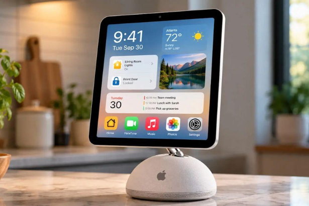 Apple HomeView smart home hub with Siri AI and 7-inch display